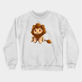 Cute Lion Drawing Crewneck Sweatshirt